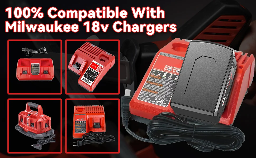 POWTREE M18 Battery 8Ah Twin Pack with Charger Boost gallery image 9